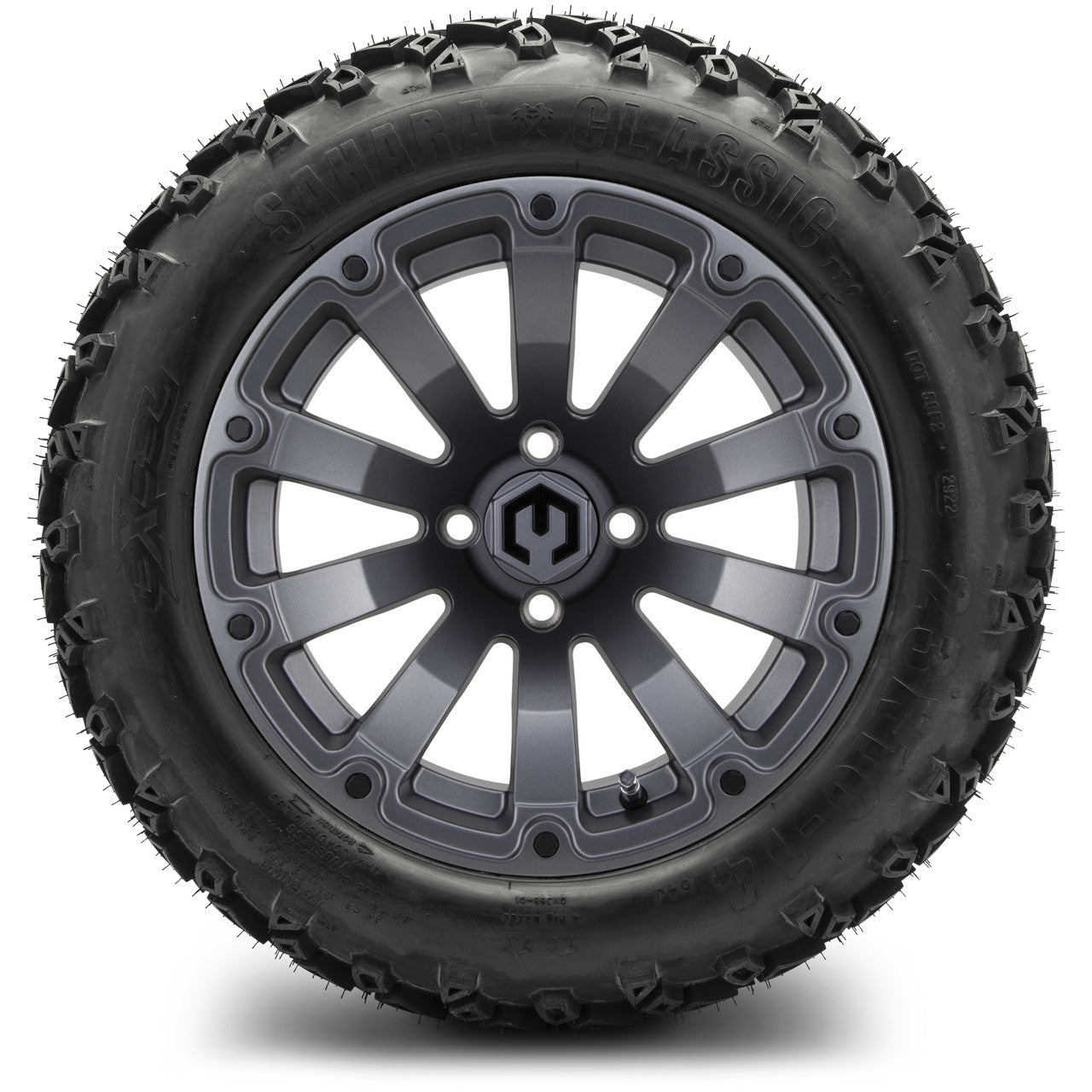 MODZ® 14" Bomber Matte Gunmetal Wheels & Off-Road Tires Combo