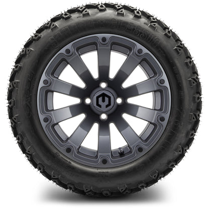 MODZ® 14" Bomber Matte Gunmetal Wheels & Off-Road Tires Combo