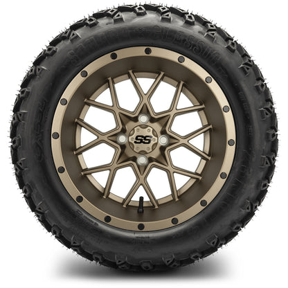 MODZ® 14" Vortex Matte Bronze Wheels & Off-Road Tires Combo