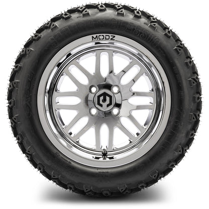 MODZ® 14" Mayhem Chrome Wheels & Off-Road Tires Combo