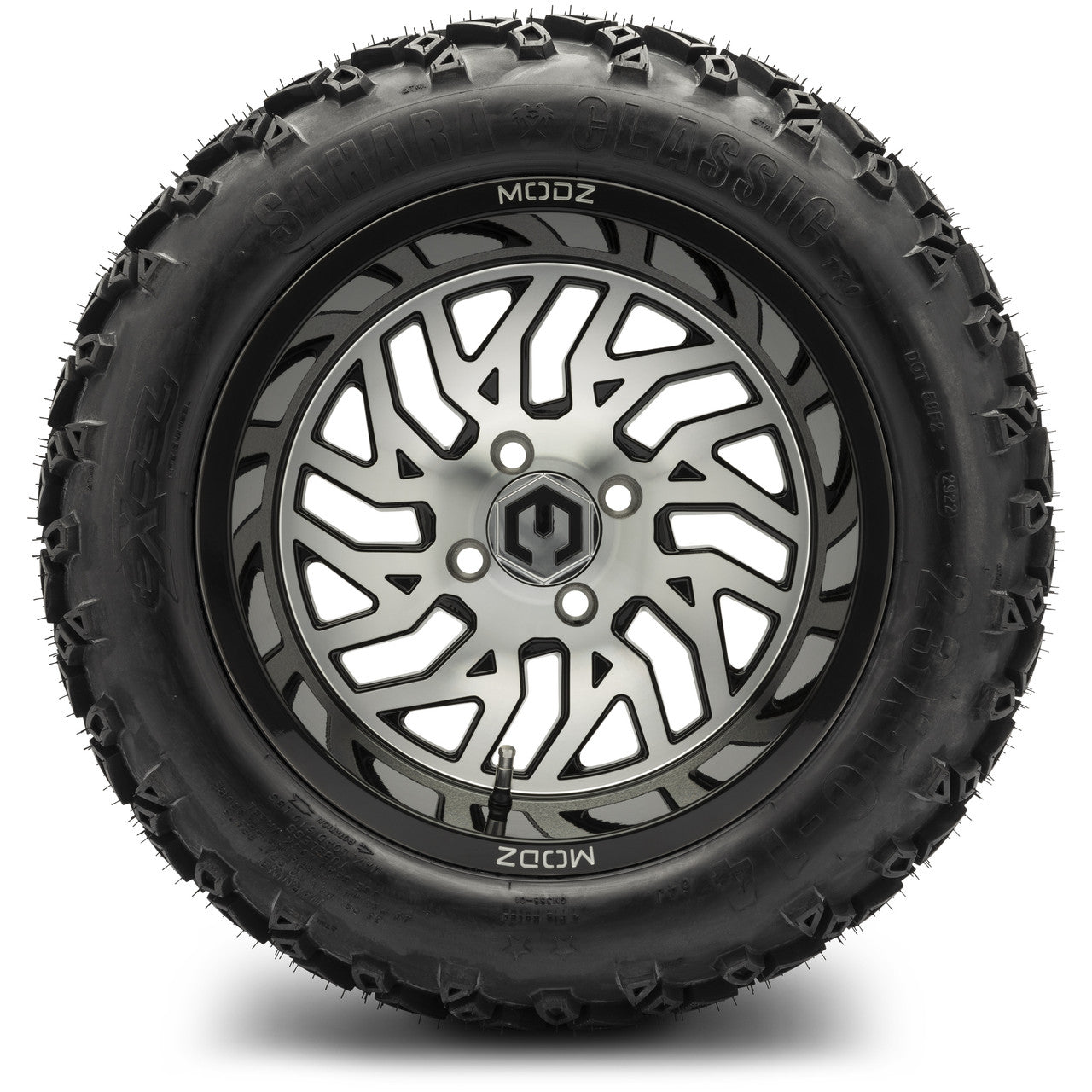 MODZ® 14" Carnage Machined Black Wheels & Off-Road Tires Combo