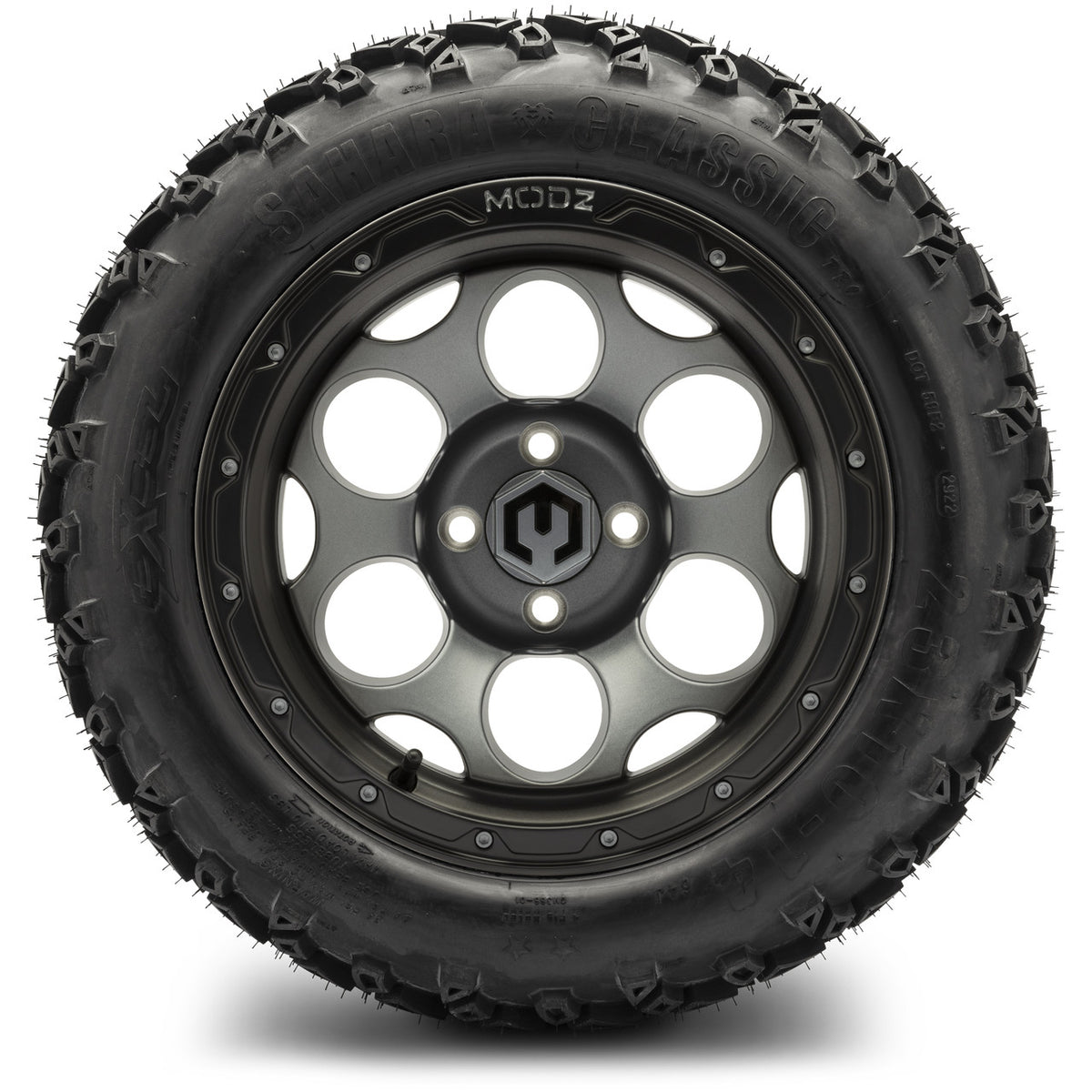 MODZ® 14" Militia Gunmetal Wheels & Off-Road Tires Combo