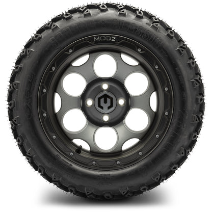 MODZ® 14" Militia Gunmetal Wheels & Off-Road Tires Combo