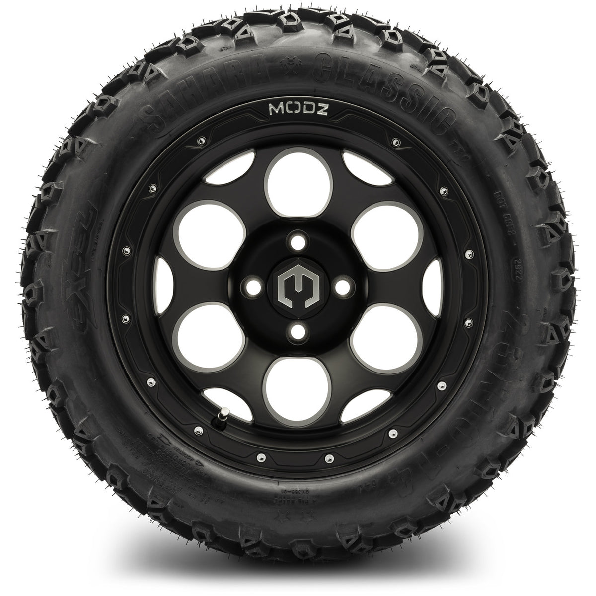 MODZ® 14" Militia Matte Black Wheels & Off-Road Tires Combo