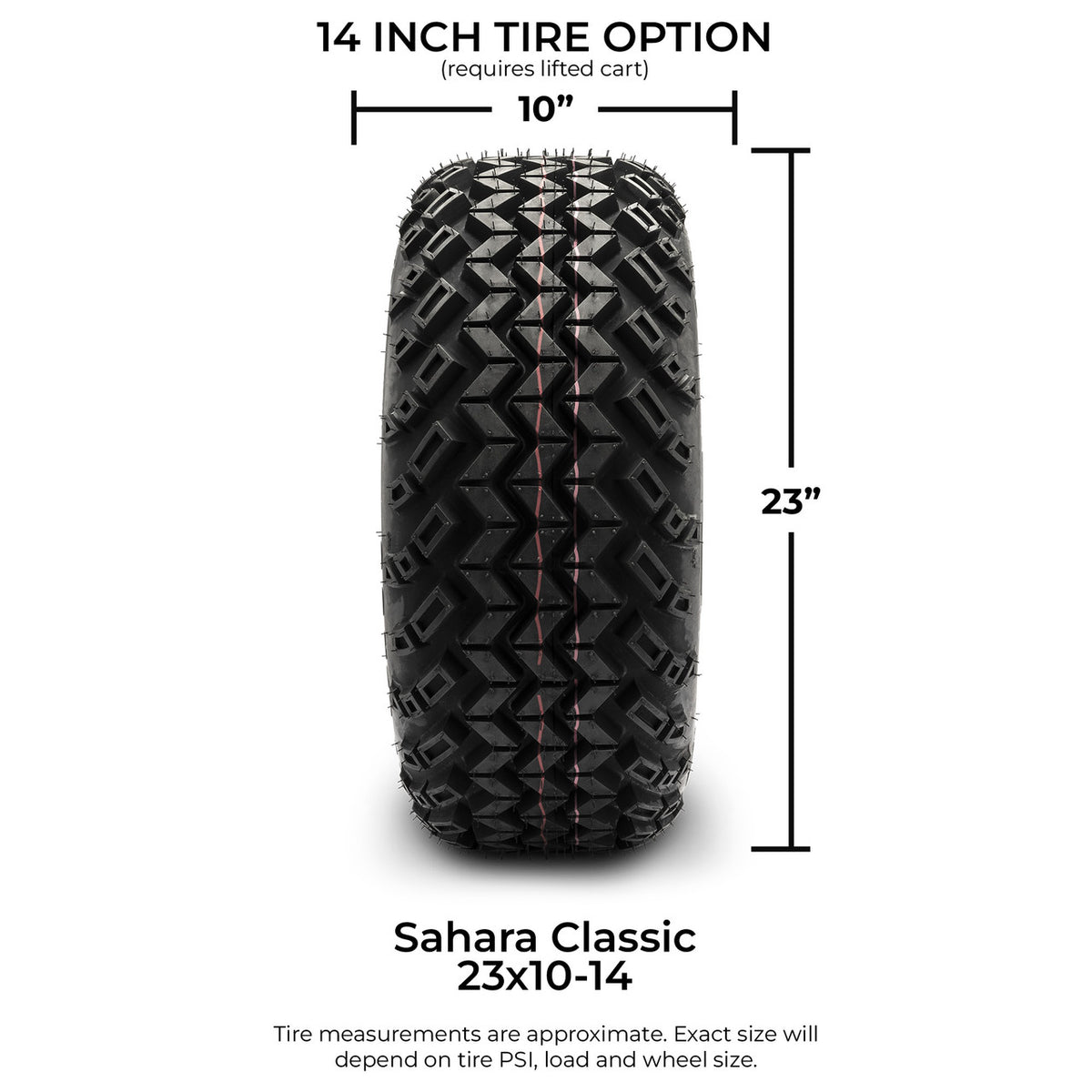 MODZ® 14" Assault Machined Black Wheels & Off-Road Tires Combo