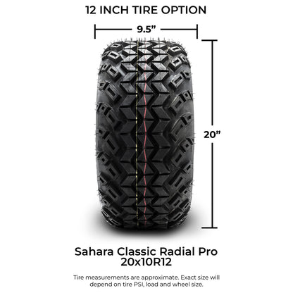 MODZ® 12" Bomber Matte Gunmetal Wheels & Off-Road Tires Combo