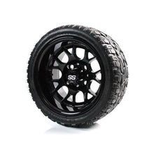 SS Wheels Alpha 12x7 Gloss Black & X Comp X/T Tire Combo