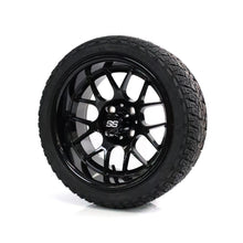 SS Wheels Alpha 14x7 Gloss Black & X Comp A/T Tire Combo