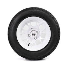 SS Wheels Alpha 12x7 Gloss White & Gladiator Golf A/P Tire Combo