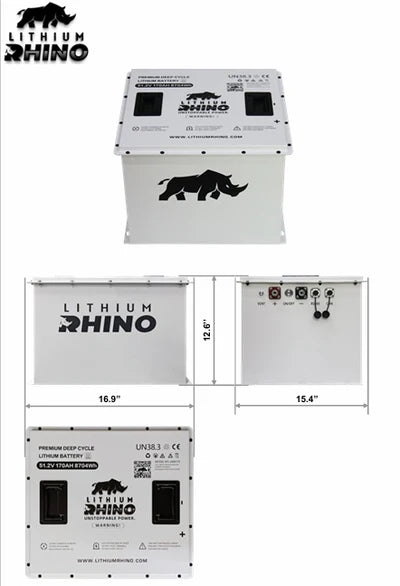 48v 170AH Lithium Rhino 300a BMS Conversion Kit