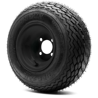 Arisun Turf Sail 18x8.5-8 Steel Wheel Matte Black Combo