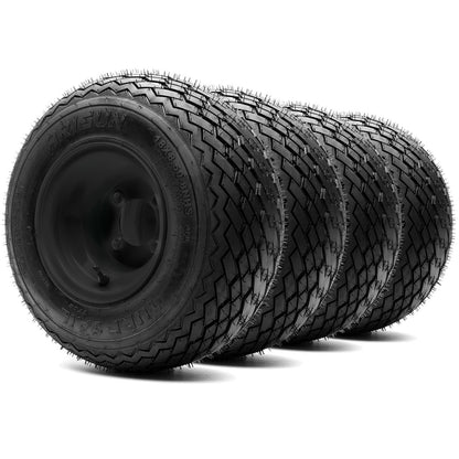 Arisun Turf Sail 18x8.5-8 Steel Wheel Matte Black Combo