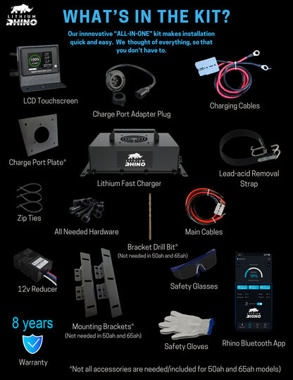 48V 105ah Lithium Rhino Conversion Kit