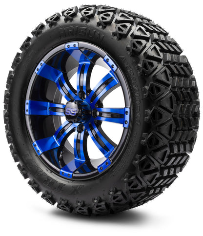 MODZ® 14" Tempest Blue and Black Wheels & Off-Road Tires Combo