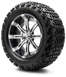 MODZ® 14" Tempest Machined Black Wheels & Off-Road Tires Combo