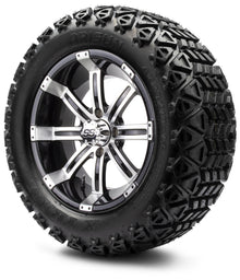 MODZ® 14" Tempest Machined Black Wheels & Off-Road Tires Combo