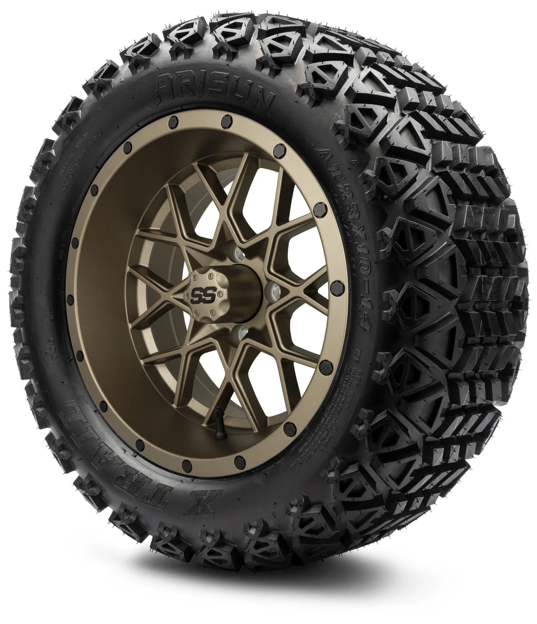 MODZ® 14" Vortex Matte Bronze Wheels & Off-Road Tires Combo