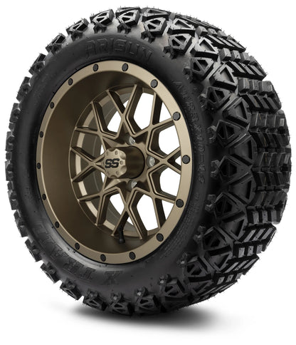 MODZ® 14" Vortex Matte Bronze Wheels & Off-Road Tires Combo