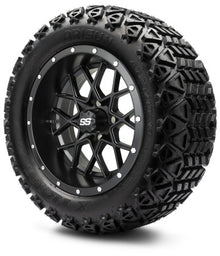 MODZ® 14" Vortex Matte Black Wheels & Off-Road Tires Combo