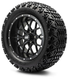 MODZ® 14" Vortex Matte Black Wheels & Off-Road Tires Combo