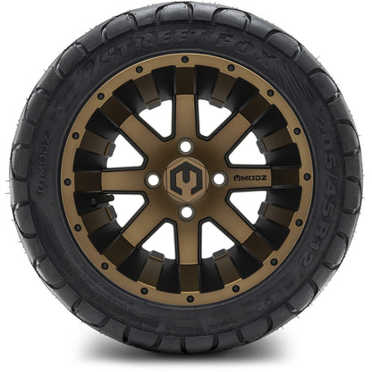 MODZ® 12" Assault Matte Bronze Wheels & Street Tires Combo