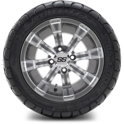 MODZ® 12" Tempest Gunmetal Wheels & Street Tires Combo