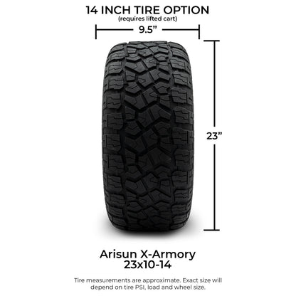 MODZ® 14" Renegade Matte Bronze Wheels & Off-Road Tires Combo