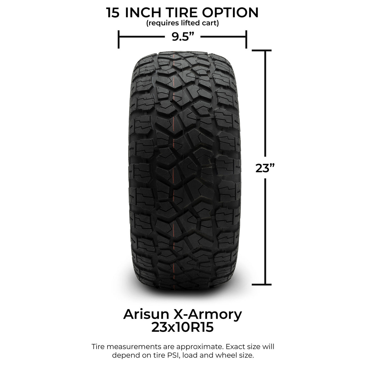 MODZ® 15" Vampire Glossy Black Wheels & Off-Road Tires Combo