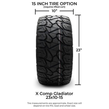 MODZ® 15" Formula Chrome Wheels & Off-Road Tires Combo
