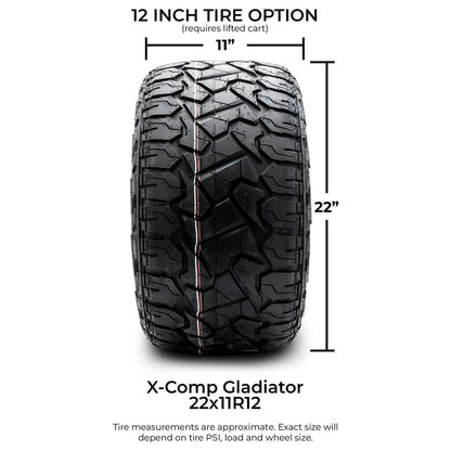 MODZ® 12" Halo Chrome Wheels & Off-Road Tires Combo
