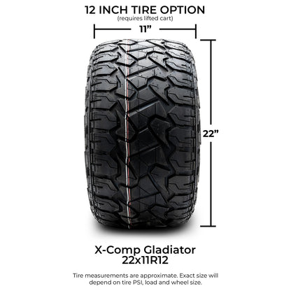MODZ® 12" Vampire Matte Black Wheels & Off-Road Tires Combo