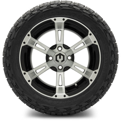 MODZ® 14" Ambush Machined Black Wheels & Off-Road Tires Combo
