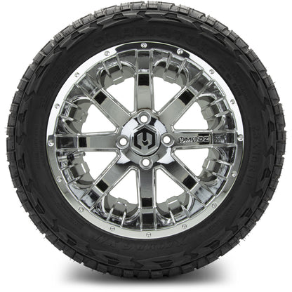 MODZ® 14" Assault Chrome Wheels & Off-Road Tires Combo