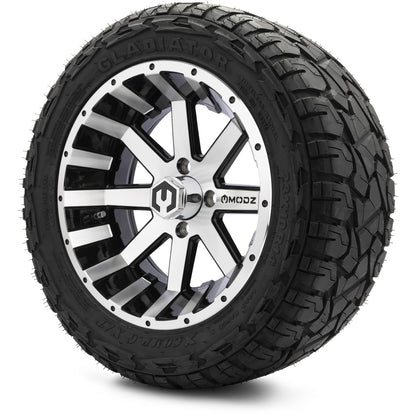 MODZ® 14" Assault Machined Black Wheels & Off-Road Tires Combo