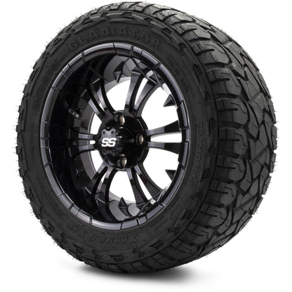 MODZ® 14" Vampire Glossy Black Wheels & Off-Road Tires Combo