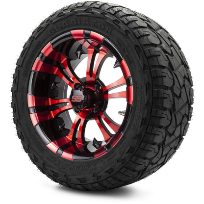 MODZ® 14" Vampire Red and Black Wheels & Off-Road Tires Combo