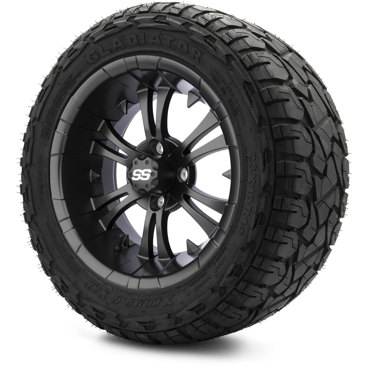 MODZ® 14" Vampire Matte Black Wheels & Off-Road Tires Combo