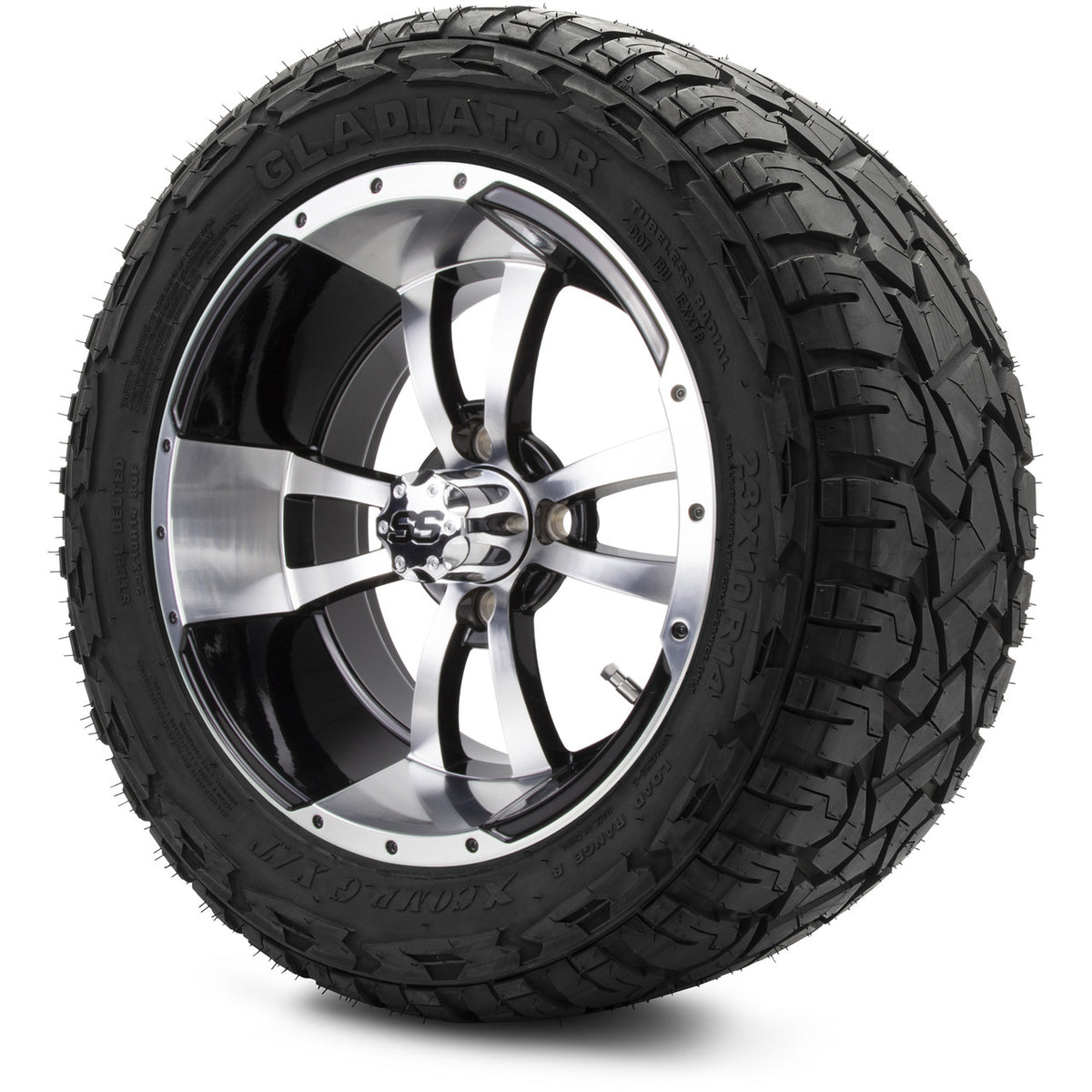 MODZ® 14" Storm Trooper Machined Black Wheels & Off-Road Tires Combo