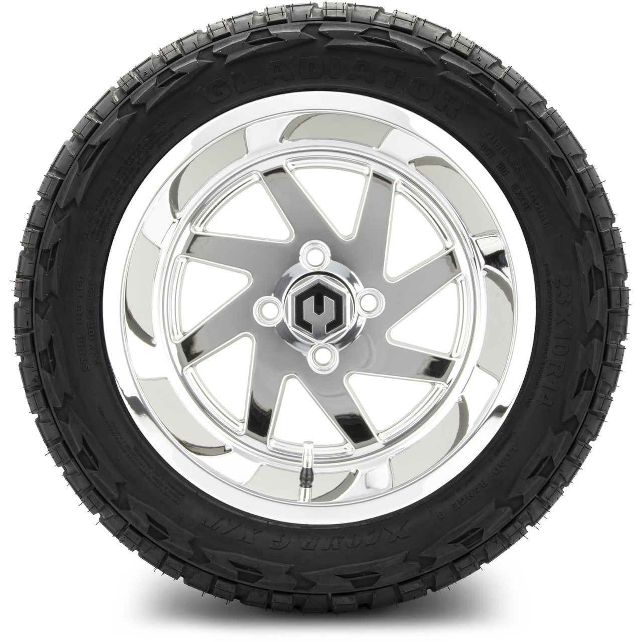 MODZ® 14" Fury Chrome Wheels & Off-Road Tires Combo