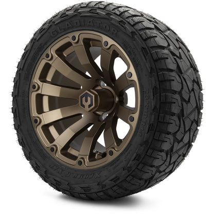 MODZ® 14" Bomber Matte Bronze Wheels & Off-Road Tires Combo