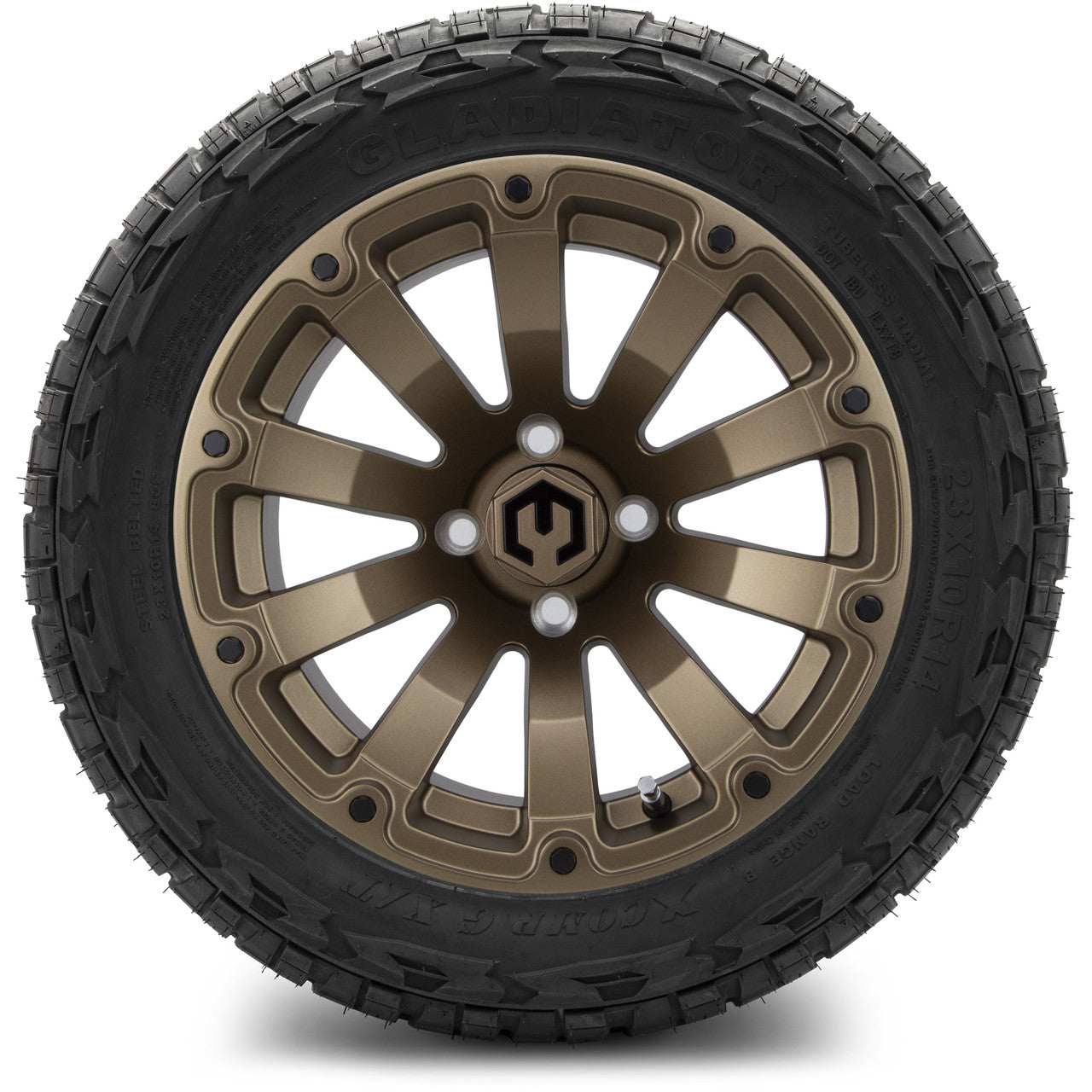 MODZ® 14" Bomber Matte Bronze Wheels & Off-Road Tires Combo