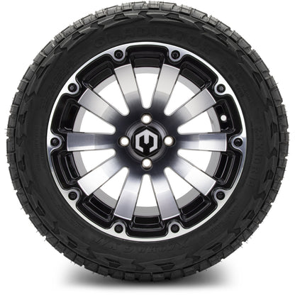 MODZ® 14" Bomber Machined Black Wheels & Off-Road Tires Combo