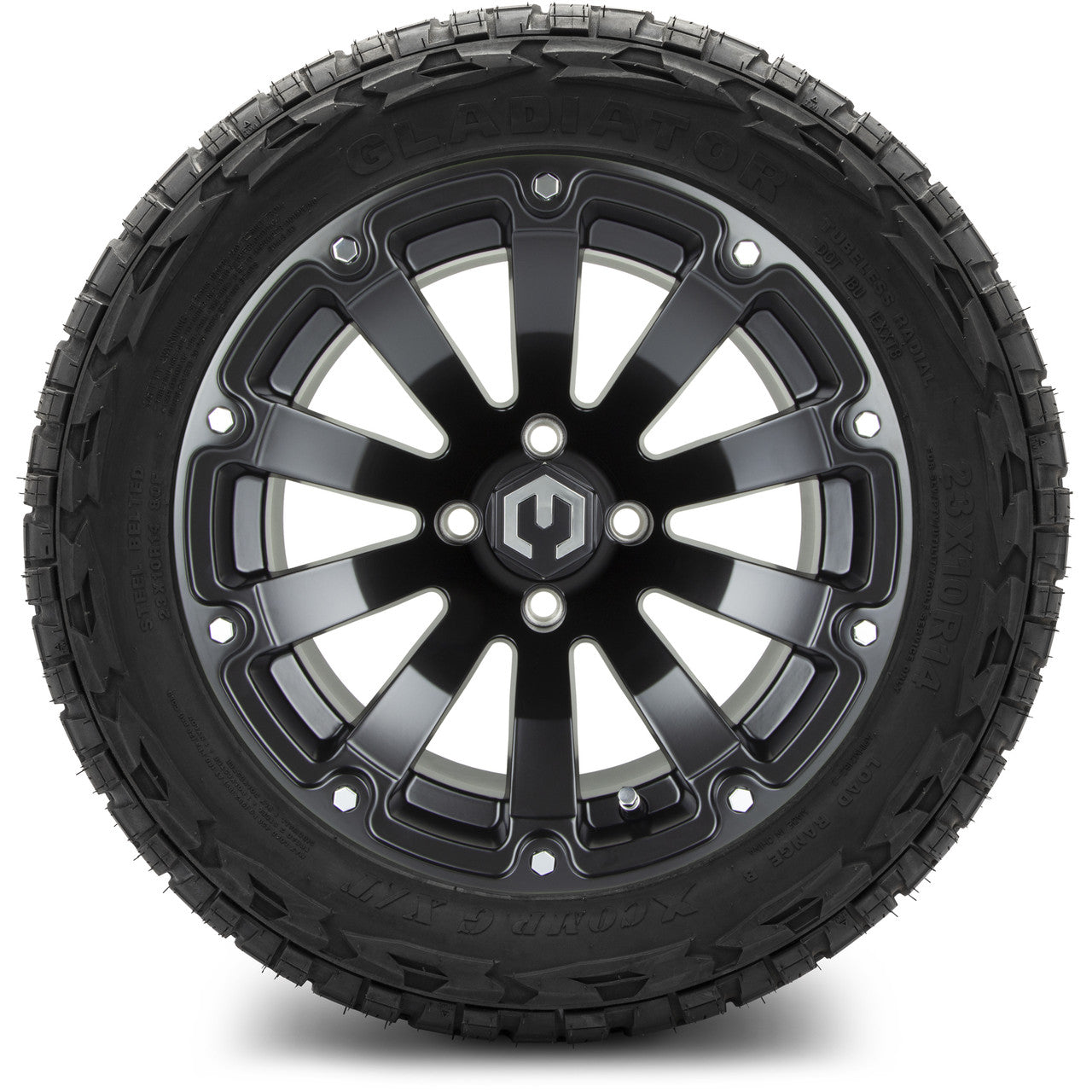 MODZ® 14" Bomber Matte Black Wheels & Off-Road Tires Combo