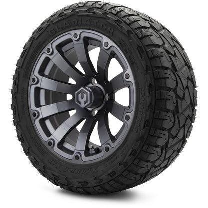 MODZ® 14" Bomber Matte Gunmetal Wheels & Off-Road Tires Combo