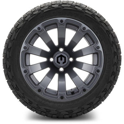 MODZ® 14" Bomber Matte Gunmetal Wheels & Off-Road Tires Combo