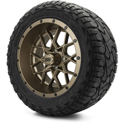 MODZ® 14" Vortex Matte Bronze Wheels & Off-Road Tires Combo