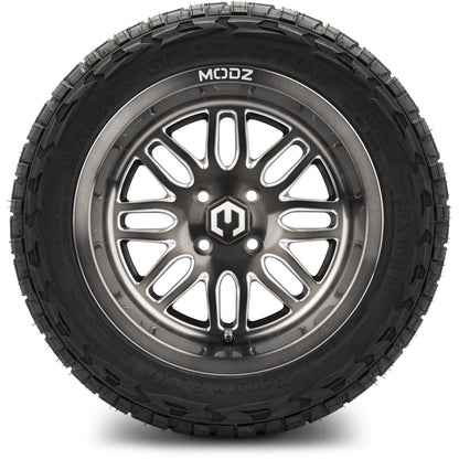 MODZ® 14" Mayhem Brushed Gunmetal with Ball Mill Wheels & Off-Road Tires Combo