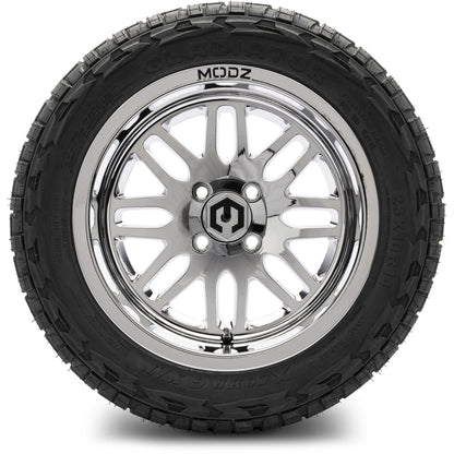 MODZ® 14" Mayhem Chrome Wheels & Off-Road Tires Combo
