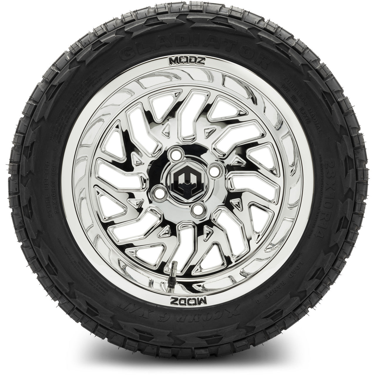 MODZ® 14" Carnage Chrome Wheels & Off-Road Tires Combo