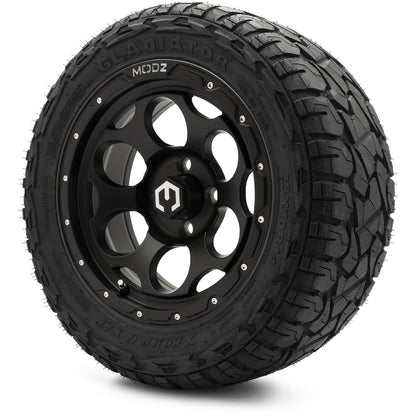 MODZ® 14" Militia Matte Black Wheels & Off-Road Tires Combo